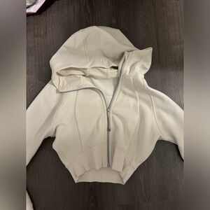 lululemon athletica Cream Hooded Sweater